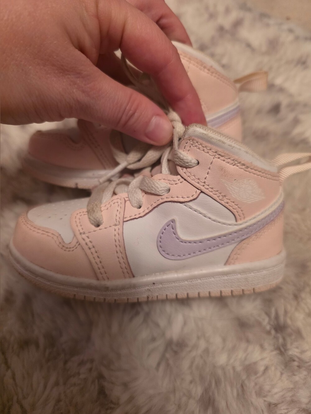 Nike Toddler Girls' Air Jordan 1 Mid Running Shoes